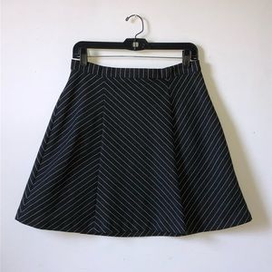 Michael Kors Striped Grey and Black Skirt
